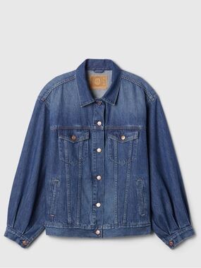 GAP X Doen Blue Oversized Icon Denim Jean Jacket